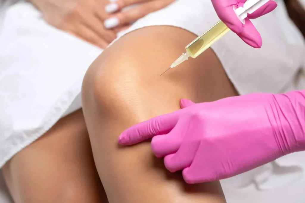 A young lady getting stem cell therapy service in santee, ca